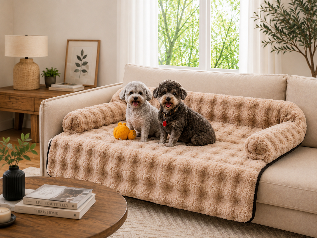 Luxury Orthopedic Plush Dog Sofa Bed