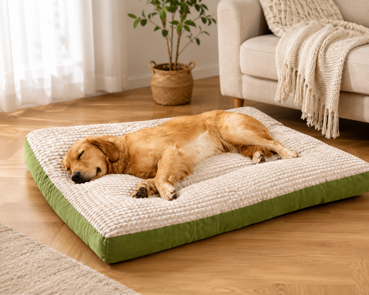 Premium Orthopedic Plush Dog Mattress Bed