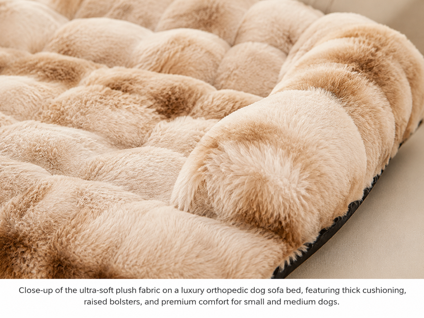 Luxury Orthopedic Plush Dog Sofa Bed