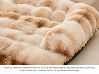 Luxury Orthopedic Plush Dog Sofa Bed