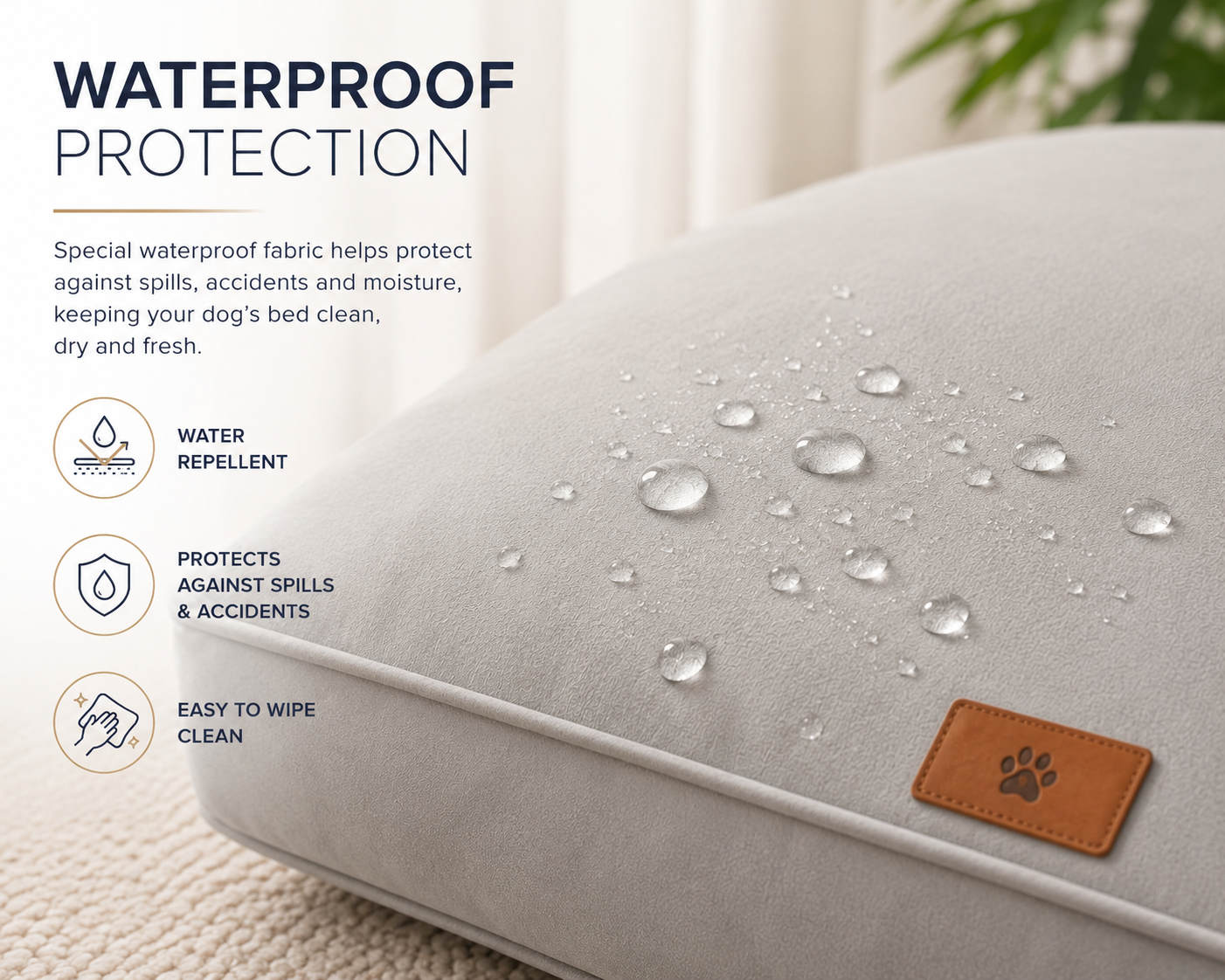 Premium Waterproof Washable Dog Bed