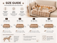 Luxury Orthopedic Plush Dog Sofa Bed