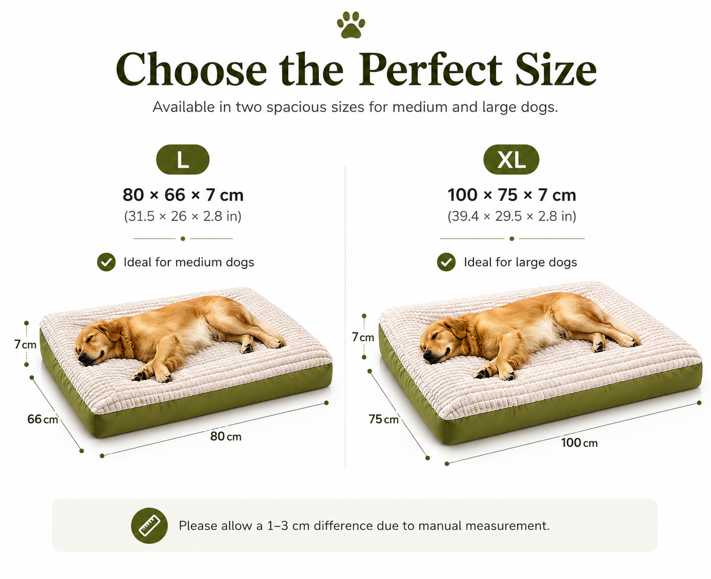 Premium Orthopedic Plush Dog Mattress Bed