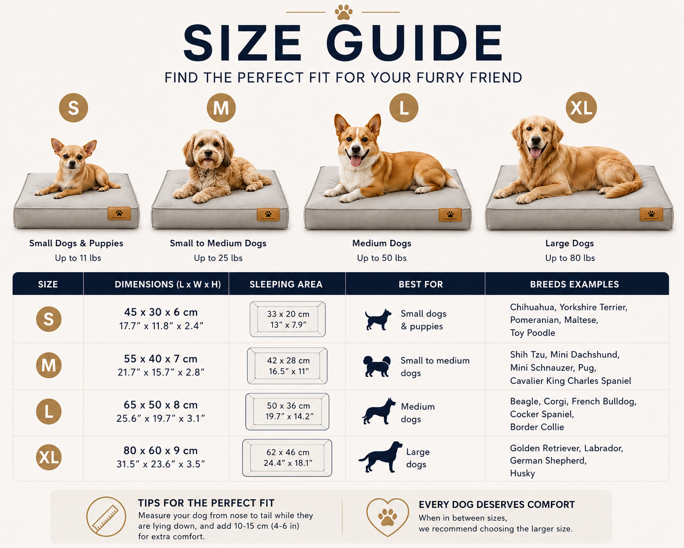 Premium Waterproof Washable Dog Bed